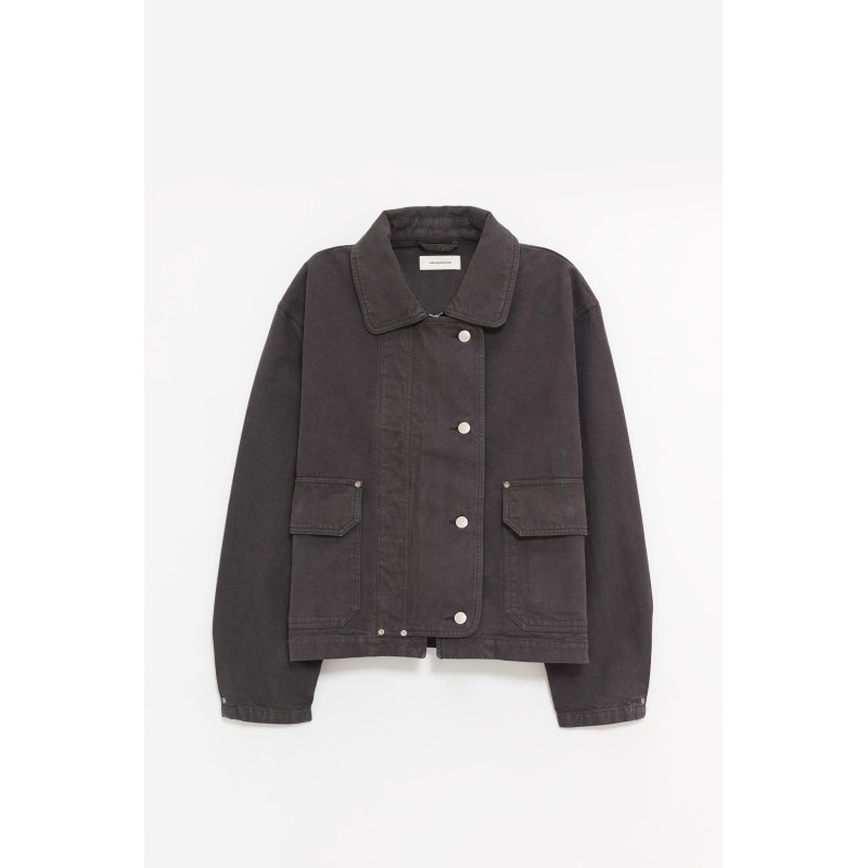 MFPEN WASHED GREY CANVAS COURIER JACKET
